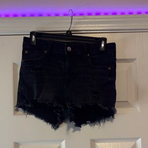 American Eagle Outfitters Black Denim Shorts size 2